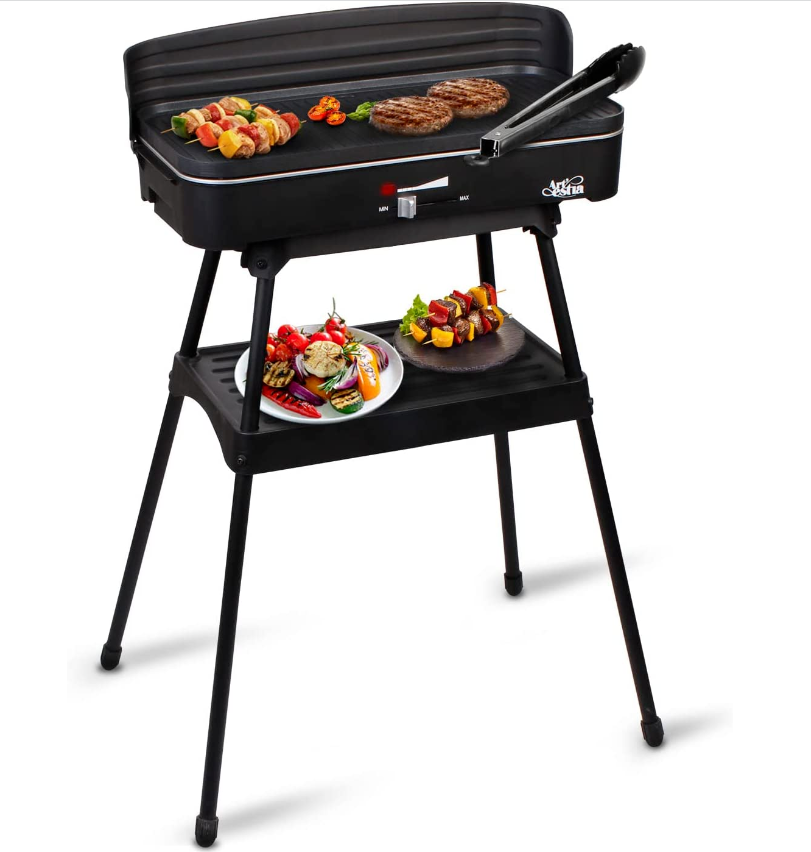 Electric Grill Indoor Outdoor Smokeless 2 in 1 BBQ